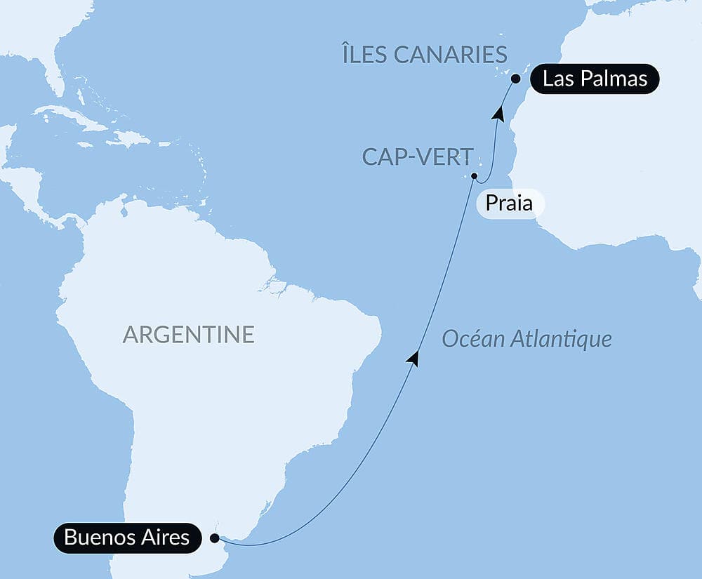 Voyage en Mer : Buenos Aires -  Las Palmas de Gran Canaria null
