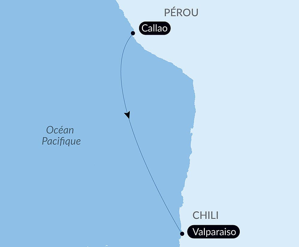 Voyage en Mer : Callao - Valparaiso