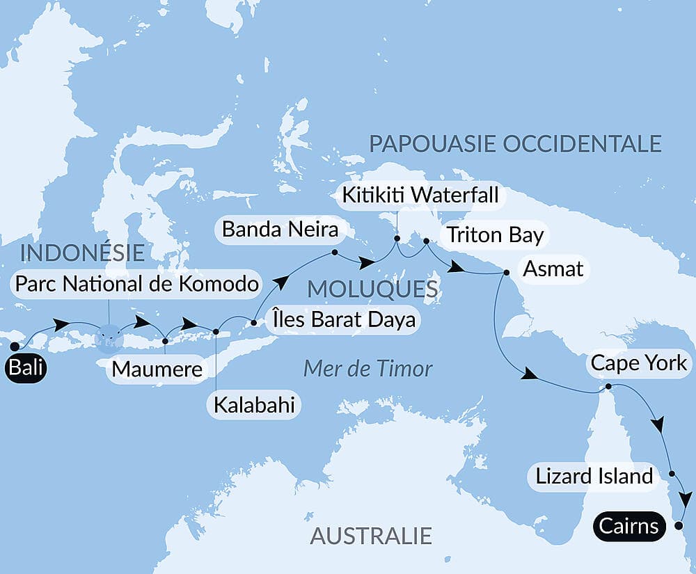 Odyssée tropicale entre Indonésie et nord-est Australien