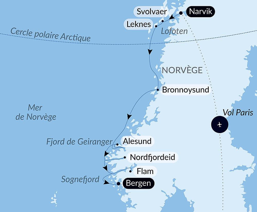 Splendeurs automnales des Lofoten aux fjords de Norvège
