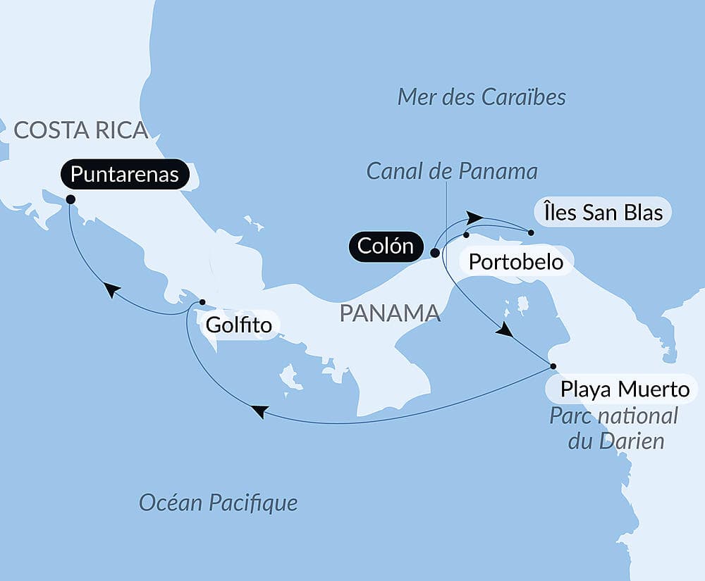 Canal de Panama et joyaux d'Amérique centrale null